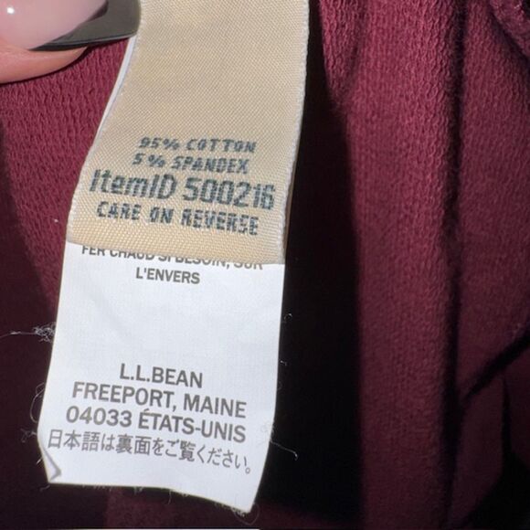 LL Bean Women's Ultrasoft Sweatshirt Robe - Picture 4 of 9